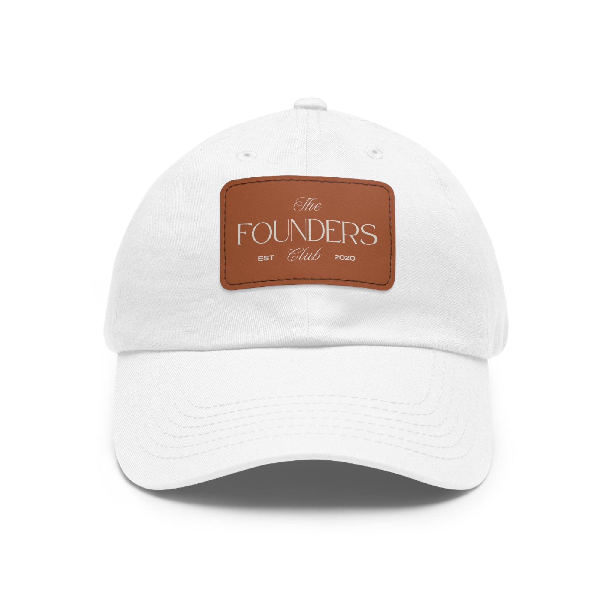 Founders Club Leather Patch Dad Hat