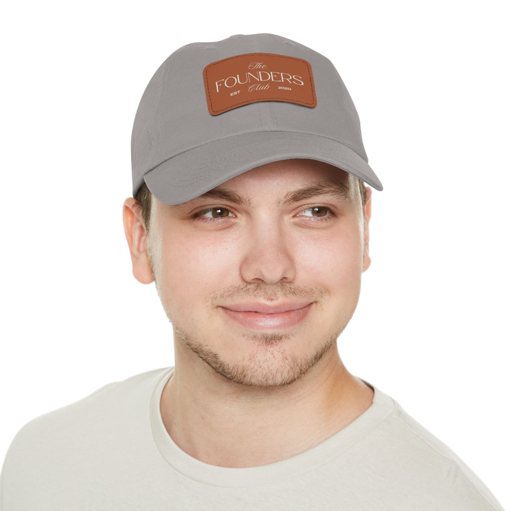 Founders Club Leather Patch Dad Hat